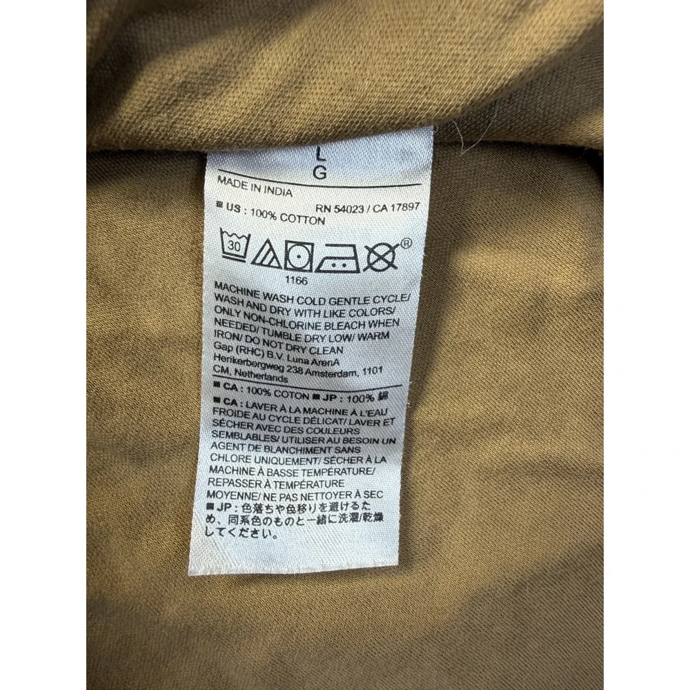 Banana Republic Luxe Touch Performance Polo‎ Shirt Mens Large Camel Golf Tennis
